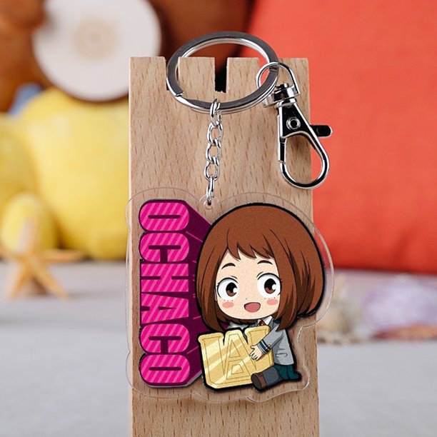Acrílico Anime Periférico My Hero Academia Llavero Valle Verde Ikubaku Katsuki Transparente Estudiante Bolsa De Escuela Colgante