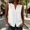 *White, variant on ClodeEU Women's Sleeveless V Neck Button Down Blouse,Casual Solid Color Linen Blend Tank Top Army Green,Women's Plus L