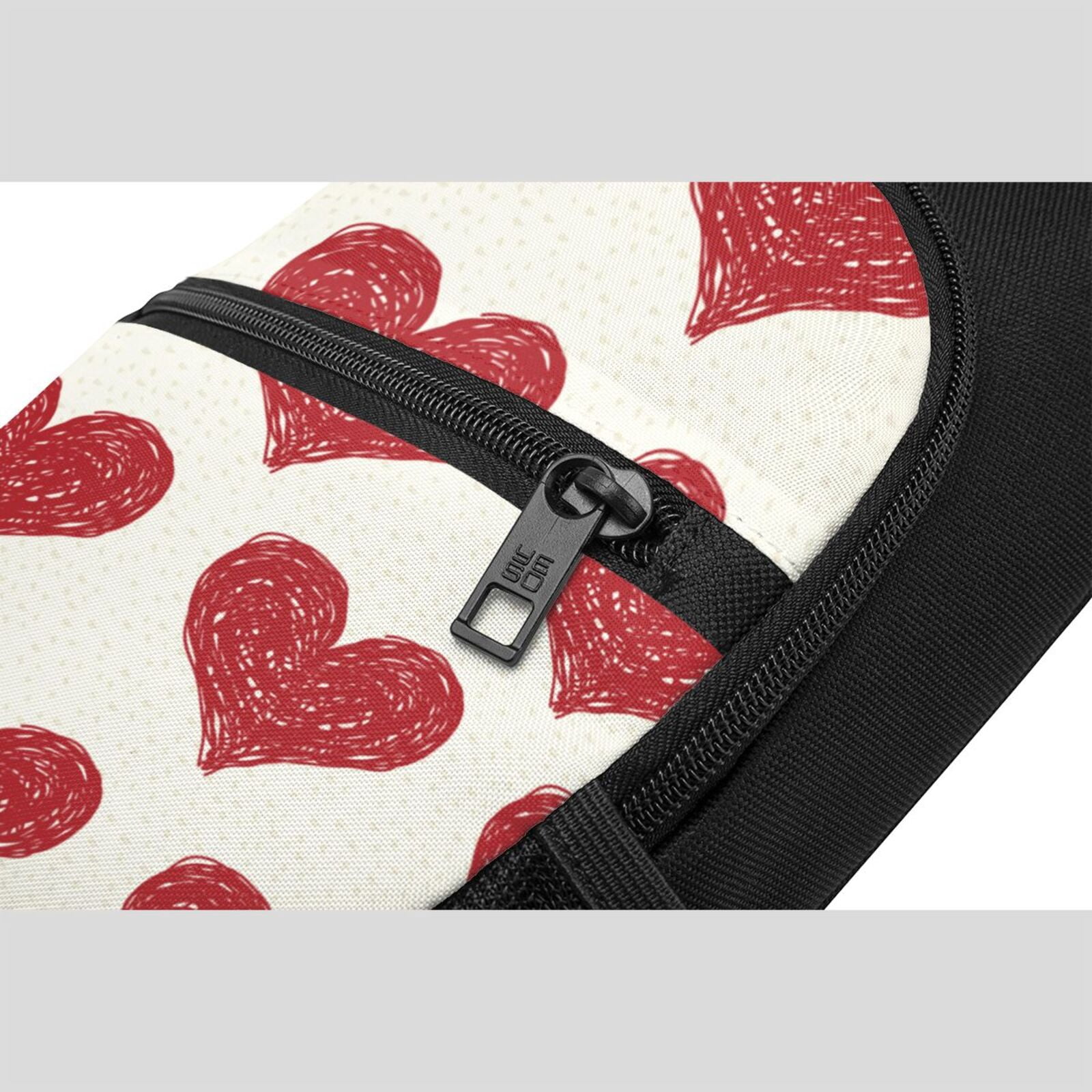 Xecao's Love Print Sling Bag: A Versatile Chest, Shoulder, and Crossbody Backpack for Casual Days Out, Perfect for Both Men and Women