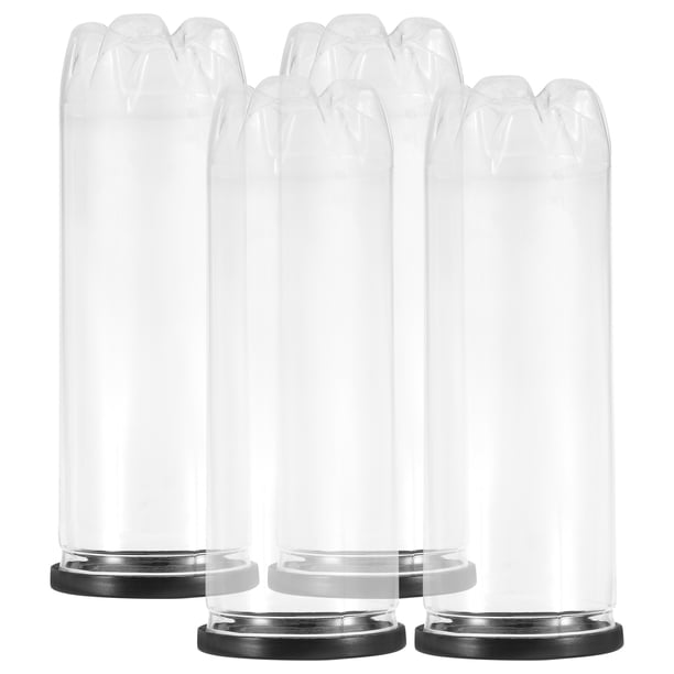 WORGEOUS Contenedor de pelotas de tenis práctico, botella transparente para organizador de pelotas de tenis, 4 Uds.