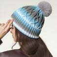 thumbnail image 2 of Chuancc Winter Hats For Women Cute Beanies For Women Xmas Ski Knit Warm Hat Cute Winter Hats For Women Winter Beanies For Women Womens Beanie Winter Hat Thermal Pullover Hat Dark blue One Size, 2 of 4