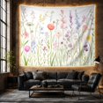 thumbnail image 6 of Floral Garden with Vertical Arrangement Wildflowers, Nostalgic Vintage for Botanical Art Lovers, Wall Decor, Valentine'S Day Gift, Tapestry Wall Hanging for Dorm and Living Room, 6 of 7