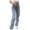 Blue, variant on Wide Leg Jeans Woman Women'S Luscious Curvy Bootcut Mid-Rise Insta Stretch Juniors Jeans (Standard And Plus) Blue,S