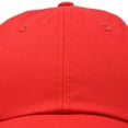 thumbnail image 2 of DALIX Youth Childrens Cotton Cap Plain Hat In Red, 2 of 6