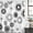 White, variant on Polyester Fabric Geometric Shower Curtain, Abstract Sage Green White Boho Circle Dot Waterproof Bathtub Curtain Bathroom Decor Set with Hooks 36 x 78 Inches