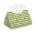 thumbnail image 2 of Lsque Watercolor St Patrick Day Printed Long Tissue Box Cover Holder, Facial Paper Organizer Dispenser,Triangle with Bottom Belt, PVC Leather Decorative Organizer, 2 of 9