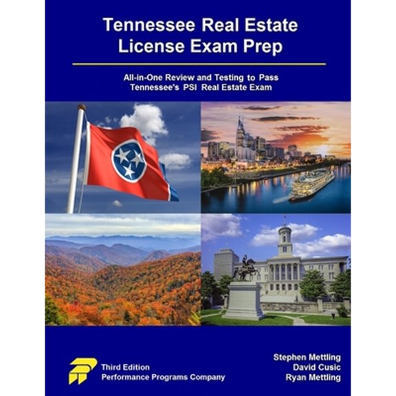 Pre-Owned Tennessee Real Estate License Exam Prep: All-in-One Review and Testing to Pass Tennessee's PSI Real Estate Exam (Paperback) 1955919852 9781955919852