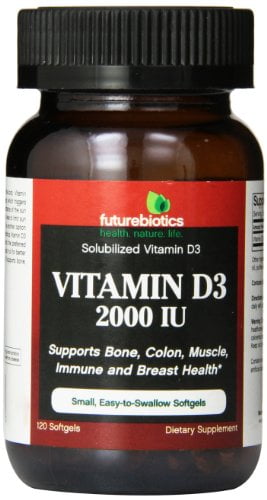 FutureBiotics Vitamin D3 - 2000 IU - 120 Softgels
