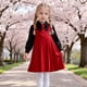 thumbnail image 1 of Conjunto de falda para niña, temporada escolar abierta, estilo universitario, vestido con cuello, falda plisada, conjunto de falda, vestido de poliéster para niña, 1 of 9