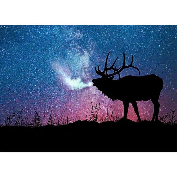 Taladro diamante pintura (DE2646) 5D DIY cielo completo vaca punto de cruz bordado Kit 20X30cm FLhrweasw Nuevo