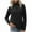 Black, variant on Women's Fleece Pullover Quarter Zip Lightweight Thermal Base Layer Sweater Long Sleeve Running Shirts