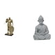 thumbnail image 1 of Figura de escritorio,Figura decorativa de caballero,escultura,artesanía,decoración de escritorio,Arte decorativo coleccionable para el hogar y la oficina,Estatua de mono,Estatua de Buda Mono, 1 of 8