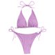 thumbnail image 5 of Bikini sin espalda de color sólido para mujer sexy Traje de baño de dos piezas Traje de baño Conjunto de ropa de playa Fridja  nalpqowj23219, 5 of 9
