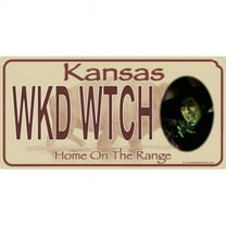 212 Main LPO393 Wicked Witch Kansas Photo License Plate