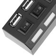 thumbnail image 2 of Amdohai JDL-A7 HUB USB Hub 7 Port USB 2.0 Independent Switch Indicator High Speed Ultra Slim Splitter Hub with USB Cable for Desktop Notebook USB Scanner Digital Camera U Disk USB Keyboard and more, 2 of 7