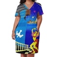 thumbnail image 2 of HAVANA CUBA-vestido holgado con bolsillo para mujer embarazada ropa Vintage con estampado publicitario para viajes, 2 of 6