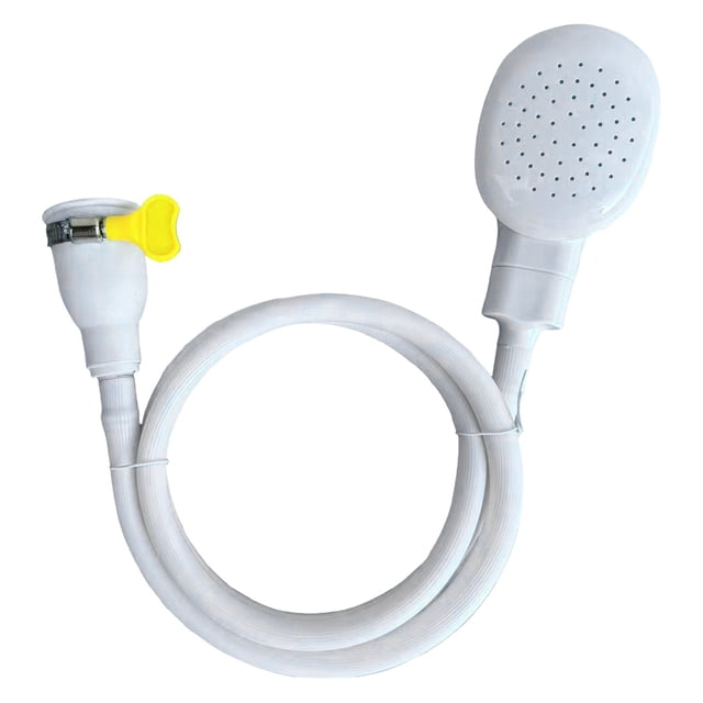 Faucet Sprayer Attachment with Rubber Nozzle, Portable Hand Held Hose for Pet Bathing, Tub Spray & Outdoor Use - Easy to Install & Suitable for Round Faucets, One Nozzle + One Clamp