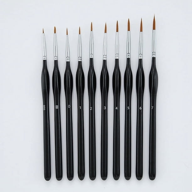 10 gancho pluma dibujo dibujo dibujo borde traje triángulo varilla nailon pintura pluma detalle arte pintura al óleo dibujo pincel
