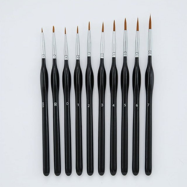 10 gancho pluma dibujo dibujo dibujo borde traje triángulo varilla nailon pintura pluma detalle arte pintura al óleo dibujo pincel