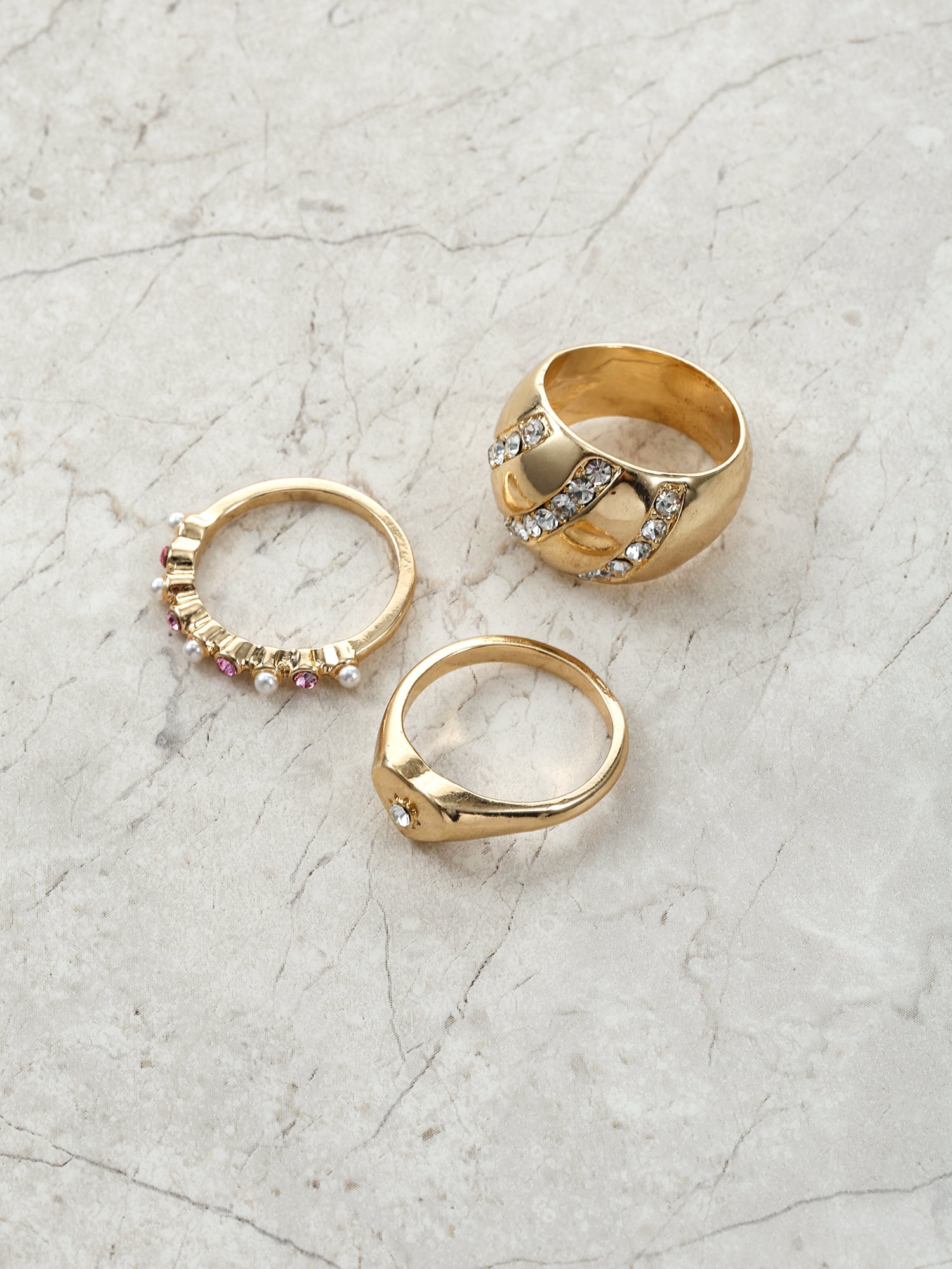 Packed Party Pink and Sparkle Ring Set