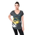 thumbnail image 1 of NFL Green Bay Packers Camiseta de mujer con cuello en V suave modal camiseta grande gris, 1 of 1