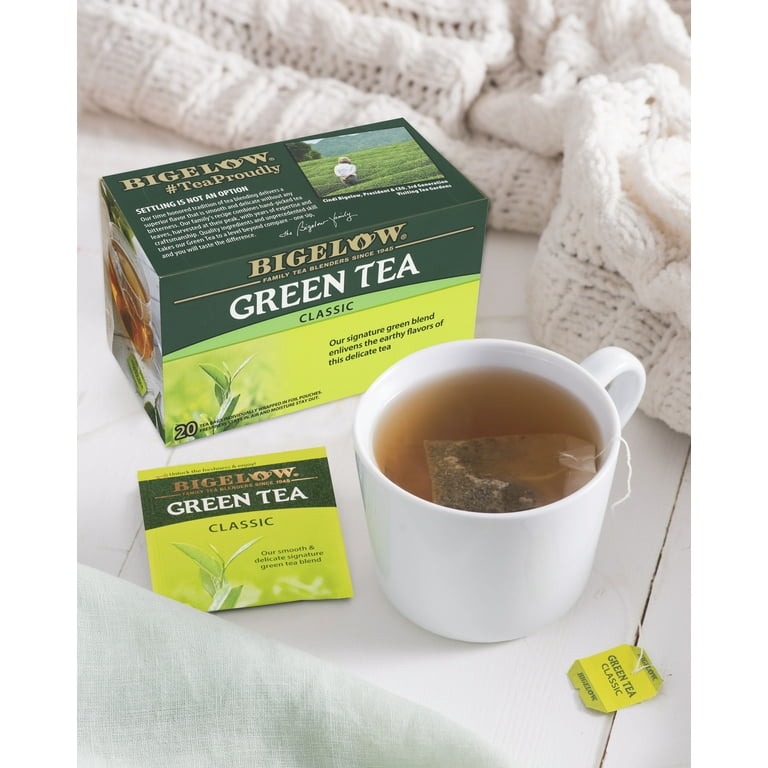 Bigelow Green Tea Classic, Tea Bags, 20 Count