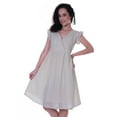 thumbnail image 6 of Moomaya Schiffli Dress Frill Sleeve w/ V-neck Casual Relaxed Summer Garden Dresses, 6 of 8
