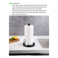 thumbnail image 5 of Paper Towel Holder Countertop, Paper Towel Stand with Ratchet System for Kitchen Bathroom Black, 5 of 6
