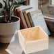 thumbnail image 4 of Caja de madera sin terminar para guardar joyas, cofre del tesoro, regalo con tapa transparente., 4 of 7