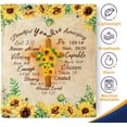 thumbnail image 4 of Christian Gifts Blanket for Women - Inspirational Religious Bible Verse Scripture Prayers Faith Lightweight Throw Blanket for Men Mom Adults Fleece Cozy Fuzzy Bedroom Living Room Decor Gift 50"x60", 4 of 6