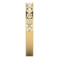 thumbnail image 4 of 0.39 ctw Wedding Band for Women - 18K Yellow Gold Natural Morganite Stackable Eternity Ring, 4 of 6