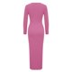 thumbnail image 3 of Gibobby Vestido largo para mujer, de verano Vestido casual de mujer de manga larga ajustado para fiesta de noche vestido maxi(Rosa caliente,G), 3 of 5