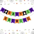 thumbnail image 2 of Halloween A Baby Is Brewing Baby Shower Bunting Banner, Halloween Gender Reveal Party Supplies Pregnancy Celebration for Boy and Girl, 2 of 2