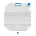 thumbnail image 2 of Contenedor de tanque de agua plegable de 15L, asa de transporte portátil de PVC de calidad alimentaria, bolsa de agua para acampar, montar, azul, 2 of 5