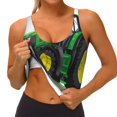 thumbnail image 3 of Fotbe big farm tractor Sujetador Deportivo Largo sin Aros para Mujer con Almohadillas y Soporte Medio, Transpirable y Absorbente, Camiseta Tipo Chaleco o Tank Top-Large, 3 of 8