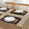 thumbnail image 6 of Lantern Pumpkin Halloween Spooky Table Mats Set of 4 Autumn Halloween Table Mat Durable No Slip Dining Table Mats for Party Kitchen Dining Decoration, 6 of 7