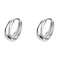 thumbnail image 3 of Pendientes de anillo liso, pendientes de aguja de plata, anillo para oreja femenina, uñas de hueso, pendientes de estilo frío a la moda, pendientes con hebilla para la oreja, verano, 3 of 6