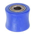 thumbnail image 1 of Unique Bargains 10mm Chain Roller Pulley Tensioner Wheel Guide Concave Type for Bike Sliding Door Blue, 1 of 6