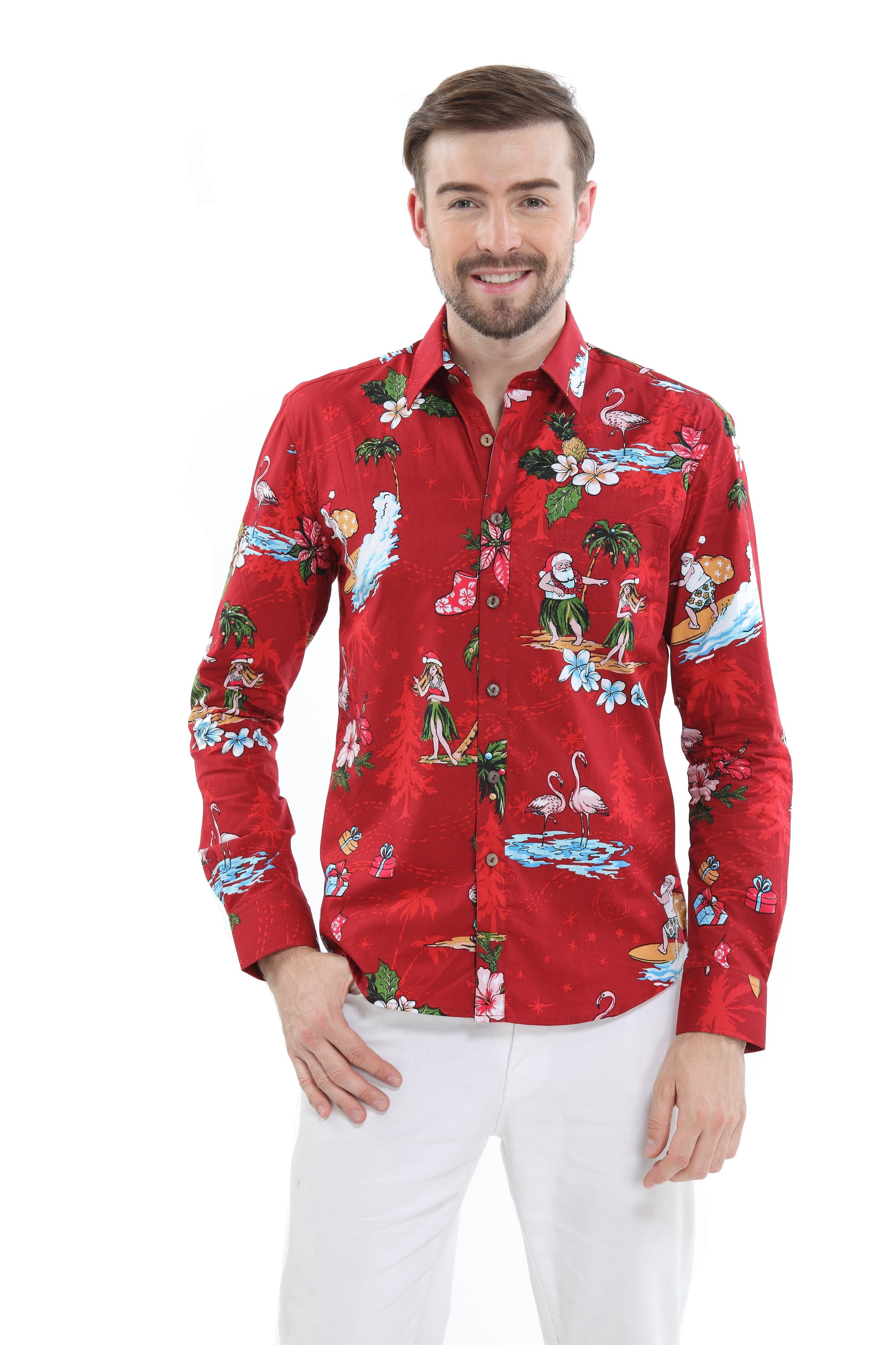 Hawaiian long sleeve dress shirts hotsell