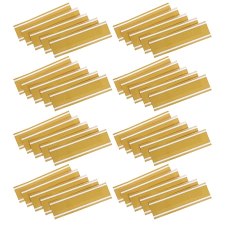 100Pcs Golden Flat Paper Napkin Bands with Easy Application for Event Silverware Wrap