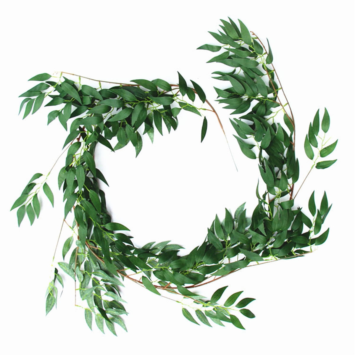 5.57ft Artificial Greenery Garland Faux Wreath Wedding Backdrop Wall