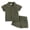 1-Green154, variant on Tiijoy Baby Boys Linen Outfits Short Sleeve Button Down Shirt Shorts Set, Sizes 12-18 Months