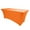 Neon Orange, variant on Ultimate Textile (5 Pack) 6 ft. Fitted Spandex Table Cover - for 30 x 72-Inch Banquet and Folding Rectangular Tables - 36"H, White