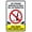 Warning Sign 3, variant on Arizona Equine Liability Warning Sign - 8"x12" Metal Sign, Equestrian Sports Inherent Risks, Wall Fence Farm Signage