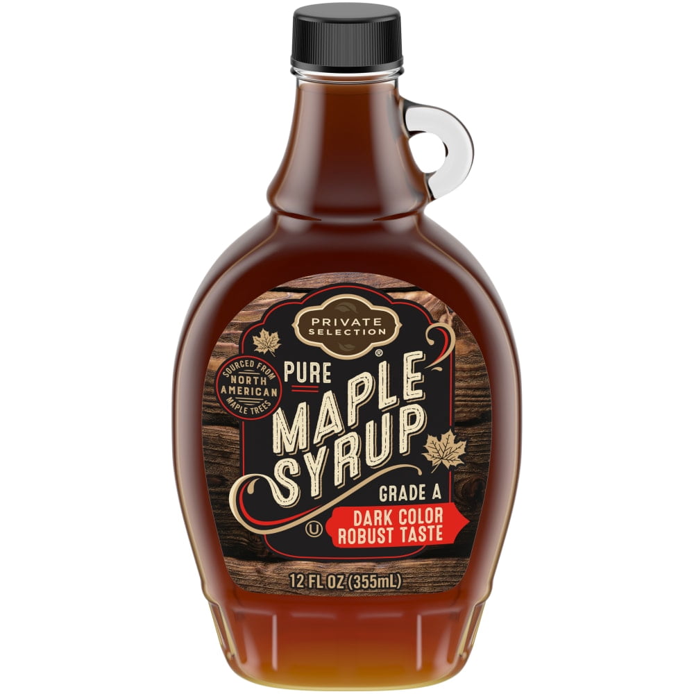 Private Selection 100% Pure Grade A Dark Color Robust Taste Maple Syrup 12 fl oz - 3 count