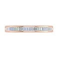 thumbnail image 3 of 14K Rose Gold Channel Set Baguette Diamond Wedding Band (1/4 carat) - IGI Certified (Ring Size 7.25), 3 of 4