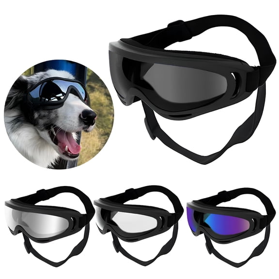 GASTROPOD Uv Protection Dog Goggles for Medium & Large Dogs - Waterproof Windproof Sunglasses with Adjustable Elastic Strap - Outdoor Hiking Running Glasses