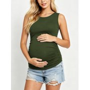 Women's Maternity Tops Clothes Sleeveless Pregnancy T Shirts