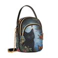 thumbnail image 7 of FORMRS Crossbody Bag for Women Quilted Travel Shoulder Cell Phone Purse with Chain Strap Handbag, Black Cats, 7 of 7