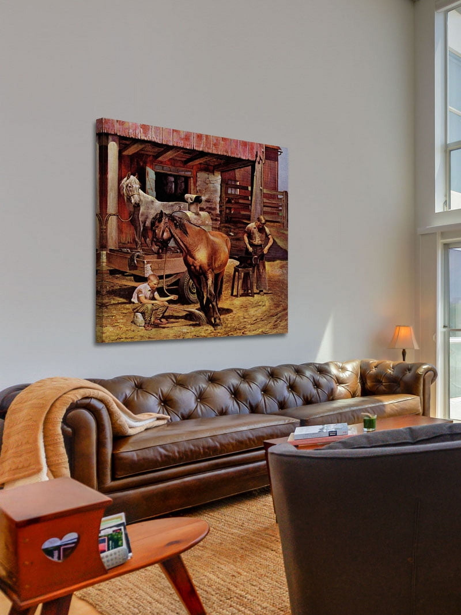 Marmont Hill "Blacksmith" by John Falter Painting Print on Canvas